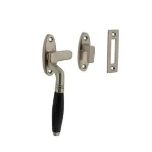 Intersteel | Raamsluiting Ton | Nikkel Mat/Ebbenhout - Deurbeslag-expert