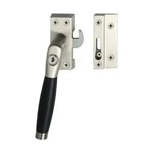 Intersteel | Raamsluiting Ton 222 | Afsluitbaar | SKG1 | Rechts | Nikkel Mat/Ebbenhout - Deurbeslag-expert