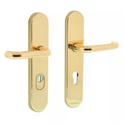 Intersteel Veiligheidsbeslag PC72 Kerntrekbeveiliging Ovaal Messing