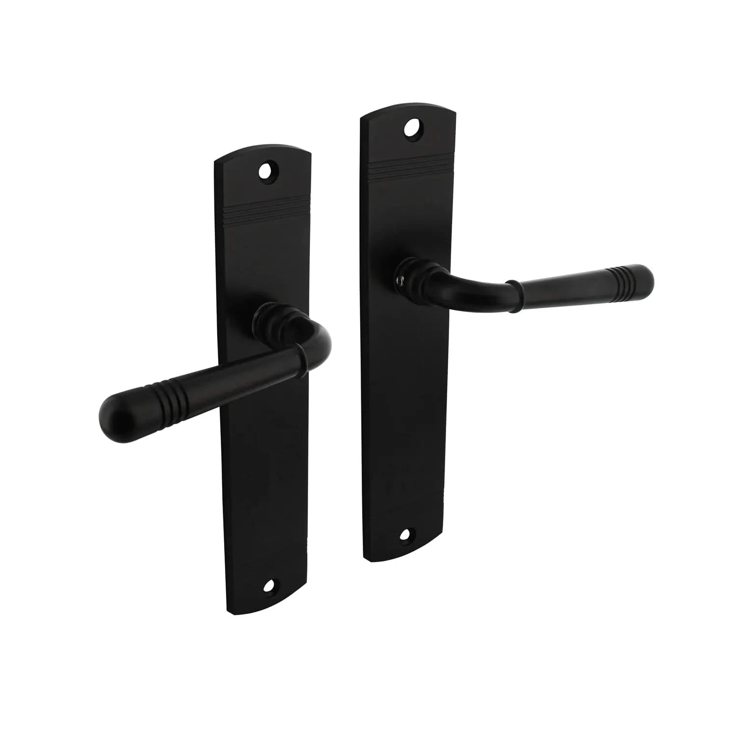 Intersteel Deurkruk Helena op schild 235x45 mm blind mat zwart