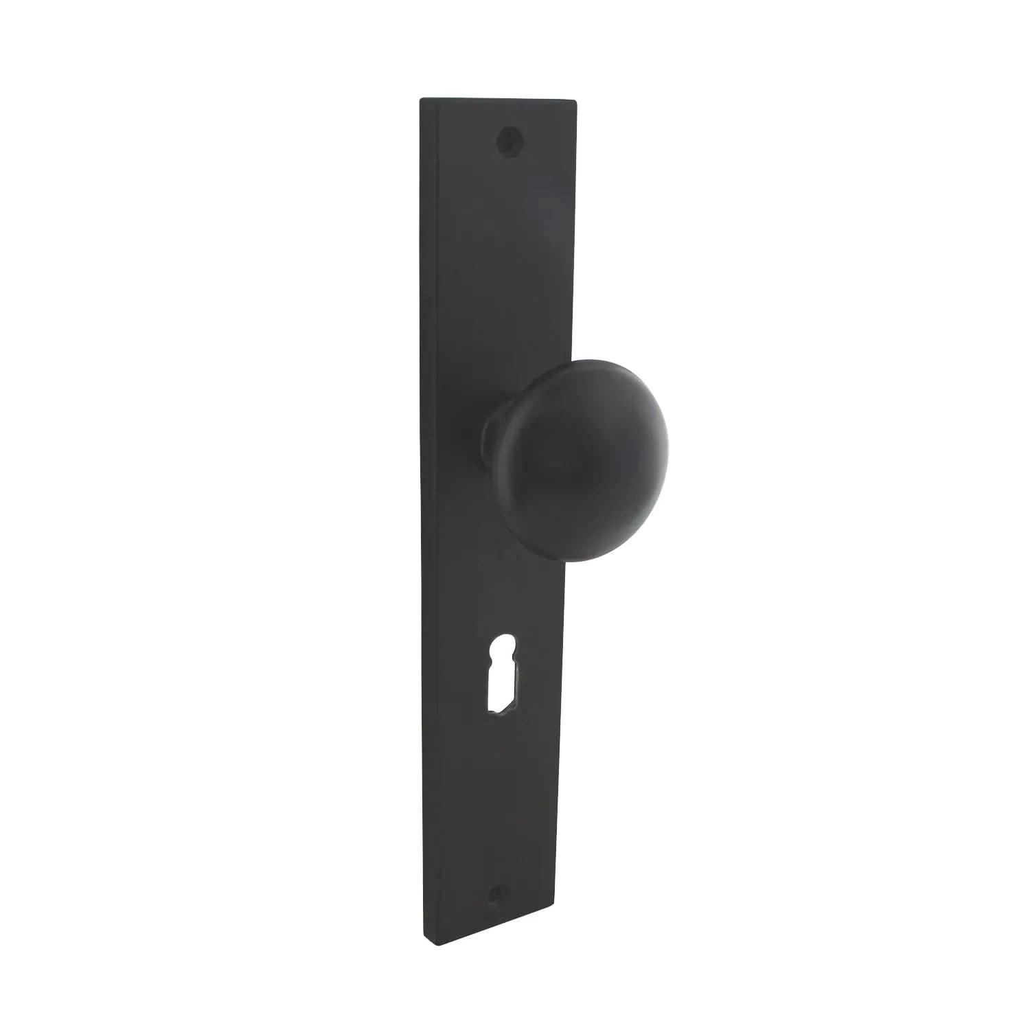 Intersteel | Knop op schild met sleutelgat | Rechthoek SL56 | Mat Zwart