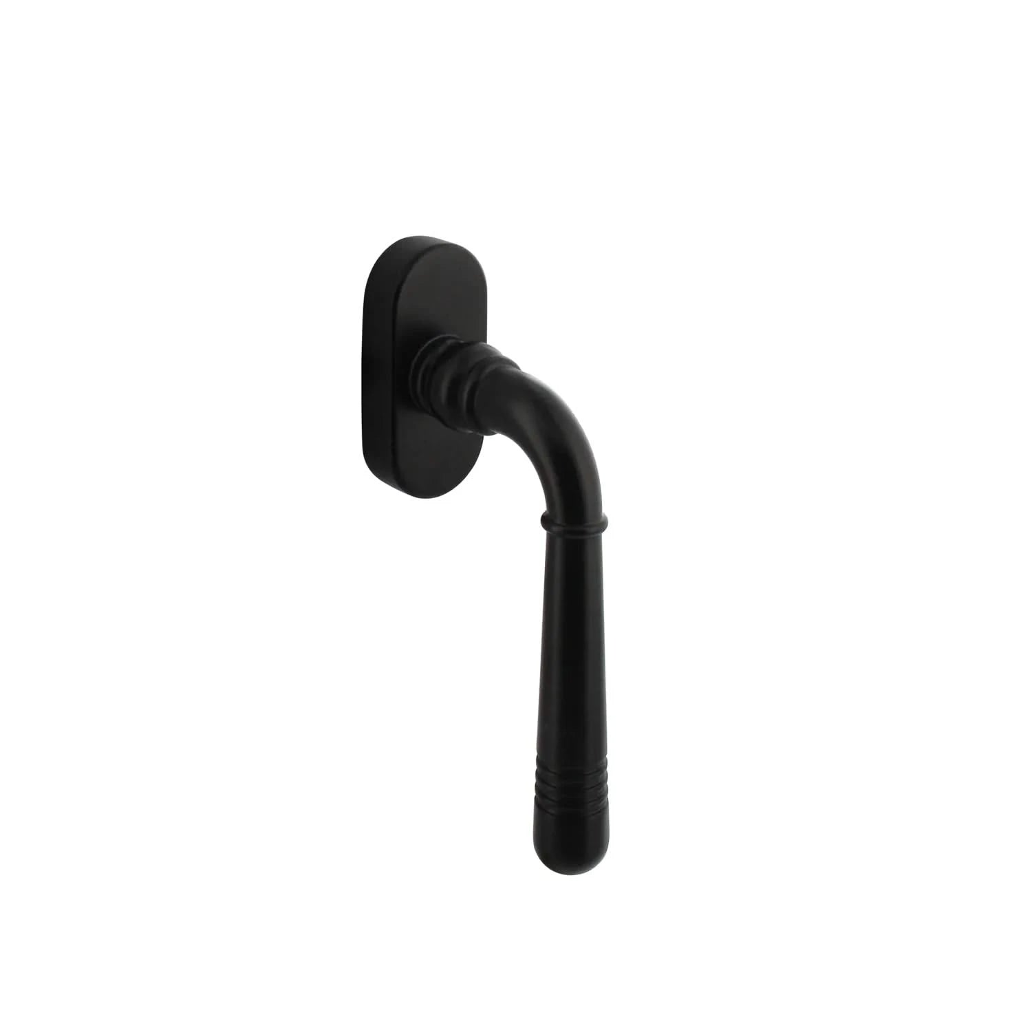 Intersteel | Raamkruk Helena | Ovaal Rozet | Zwart