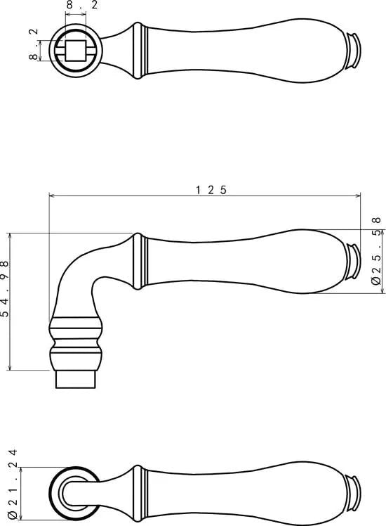 Impresso Deurkruk Perth Chroom op rond rozet - Deurbeslag-expert