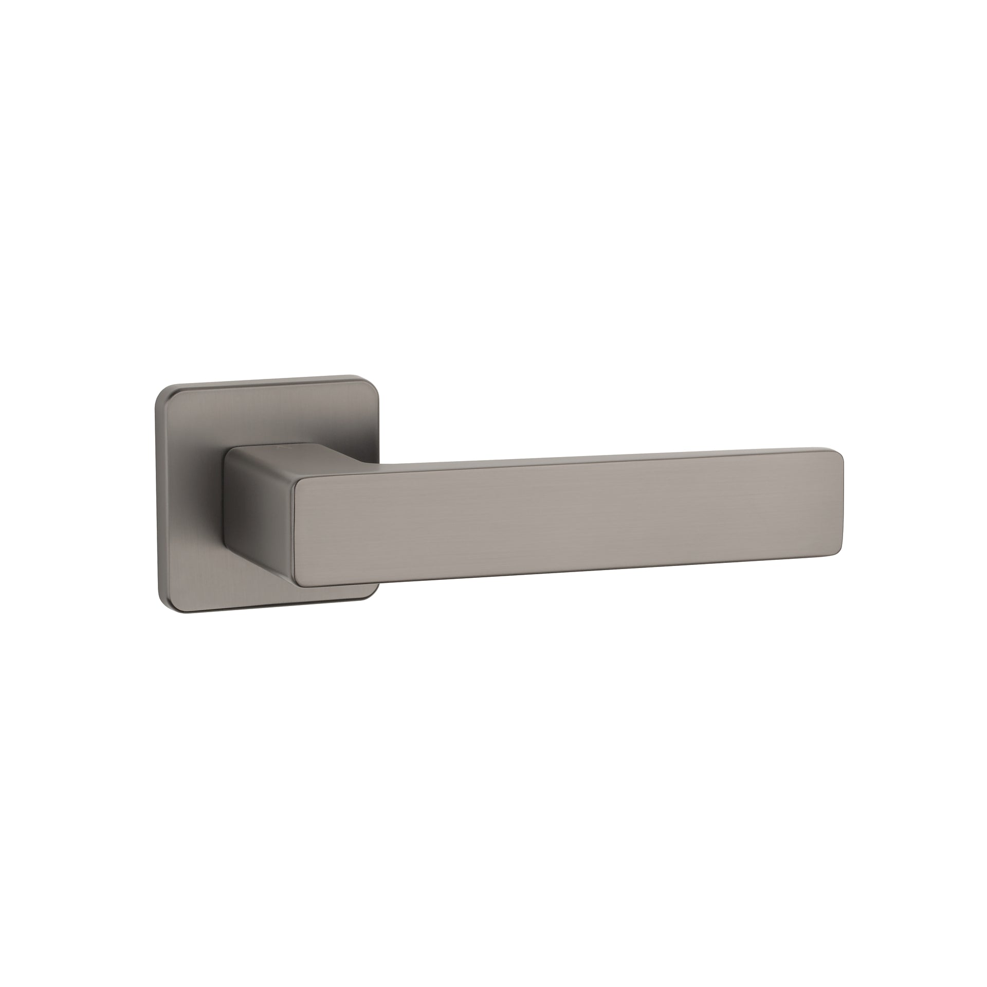 Aprile | Deurkruk Erica | op vierkant rozet | Gunmetal - Deurbeslag-expert