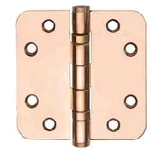 kogelscharnier 89 x 89mm met ronde hoek pvd gepolijst koper