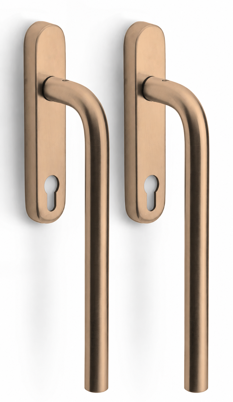Formani | LB231PA | BASICS | Massief | Hefschuifdeurbeslag kruk/kruk | PVD Licht Brons