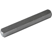 Intersteel krukstift 7x7x60 mm massief, zilverkleurig metaal, vooraanzicht