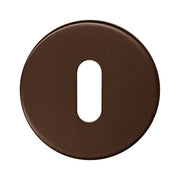 HDD Pro Sleutelplaatje Rond Shape Mat Brons - Deurbeslag-expert