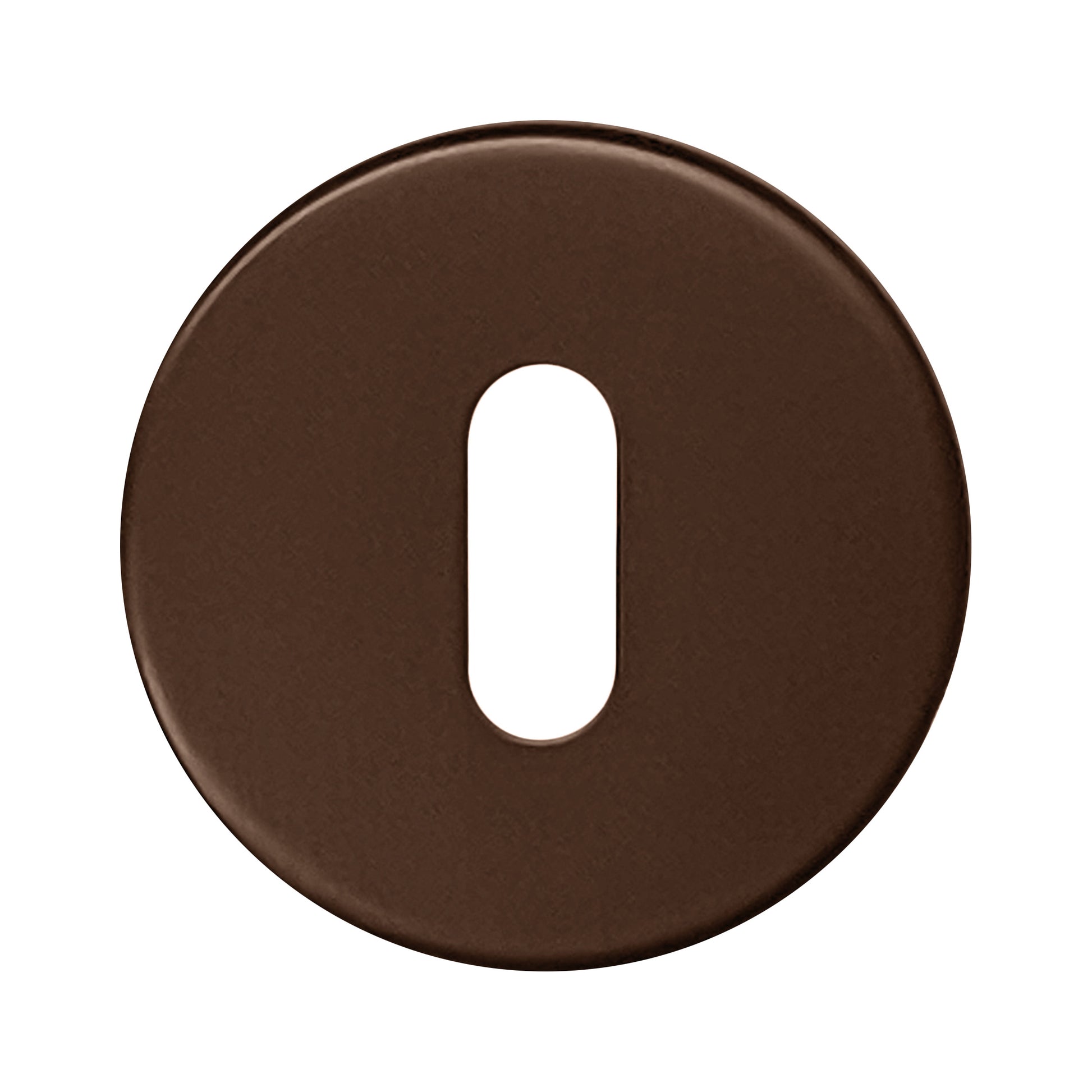HDD Pro Sleutelplaatje Rond Shape Mat Brons - Deurbeslag-expert