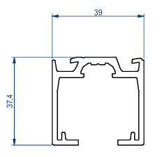 Argenta Xperta schuifdeursysteem maattekening rails