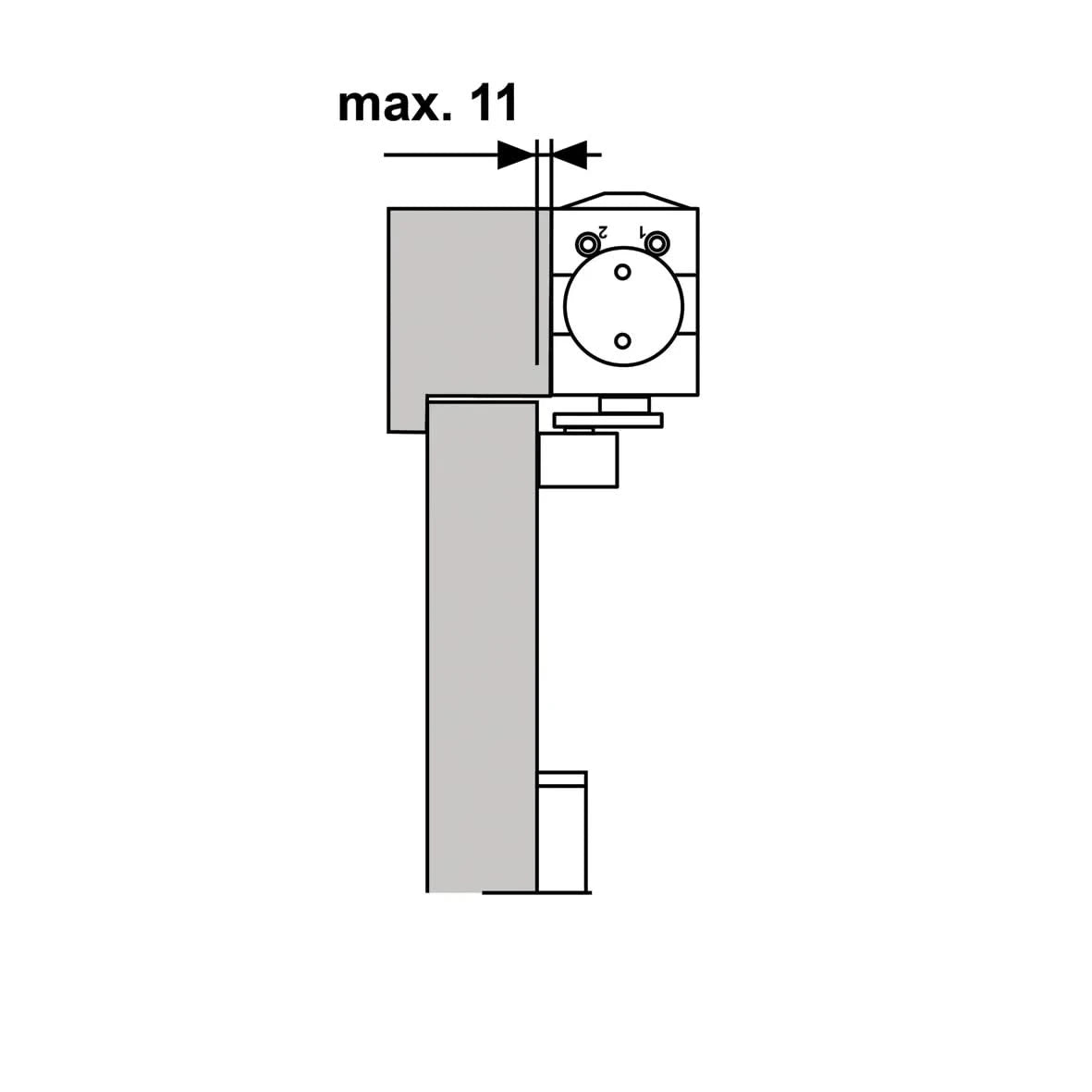 AXA Deurdranger 7511 instelbaar Zwart met glij-arm 120kg - Deurbeslag-expert
