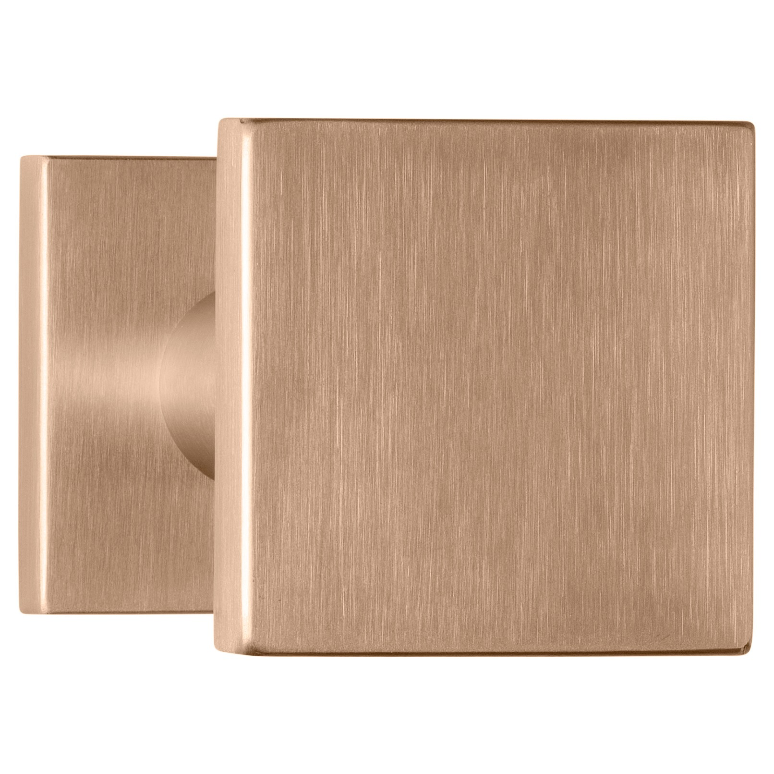 Formani | Voordeurknop BSQ60V Vast op Rozet |  PVD licht brons