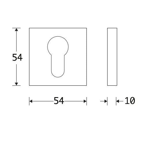 Artitec PC-plaatjes Model 06 Mat nikkel ongelakt - Deurbeslag-expert
