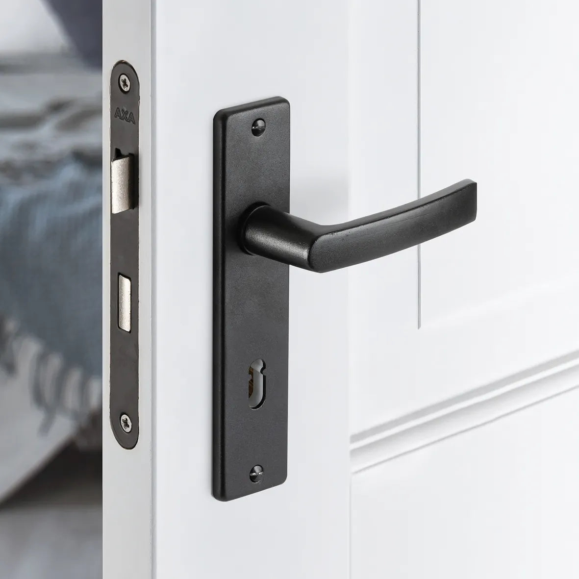Deurkrukken Edge kruk Blok SL55 Zwart