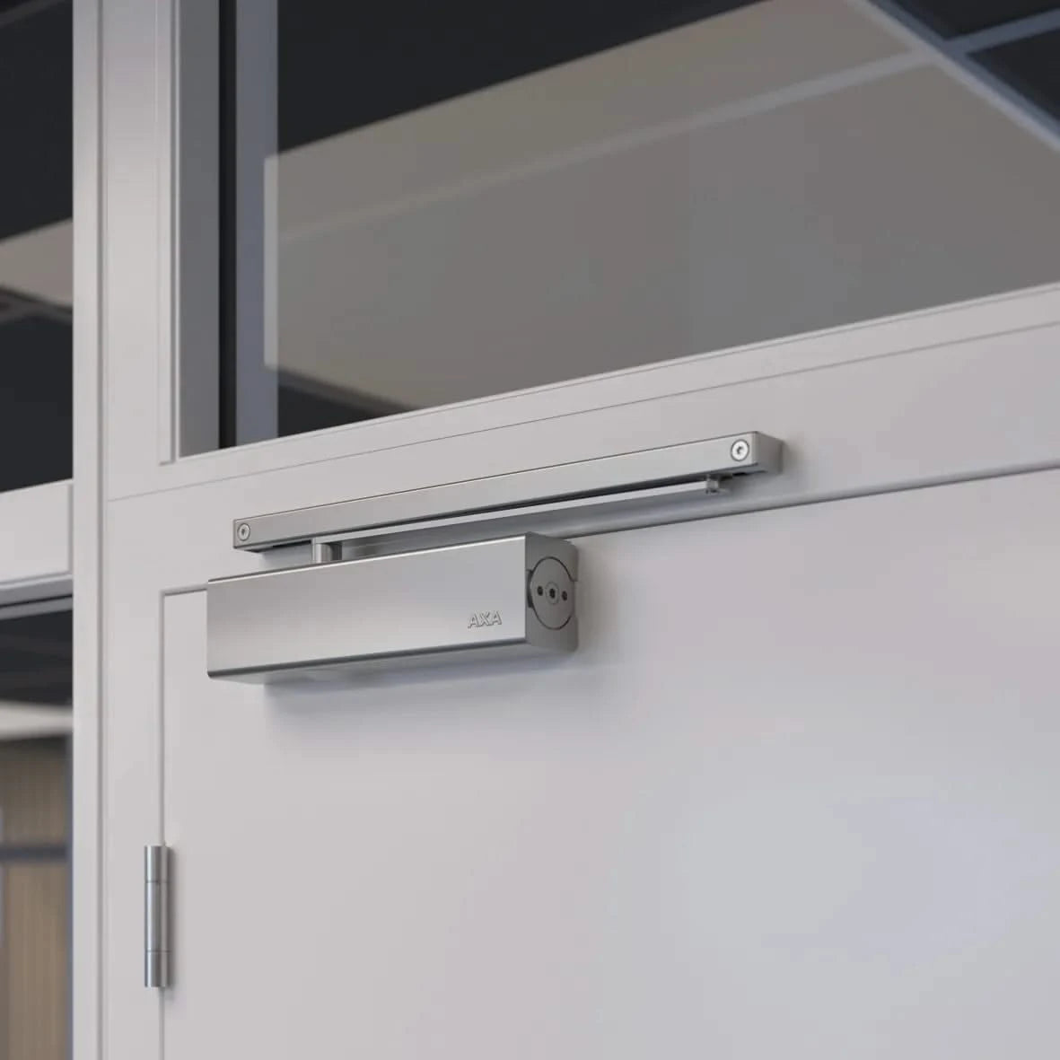 AXA Deurdranger 7509 instelbaar Grijs met glij-arm 80kg - Deurbeslag-expert