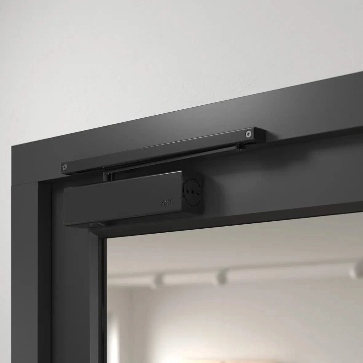 AXA Deurdranger 7509 instelbaar Zwart met glij-arm 80kg - Deurbeslag-expert