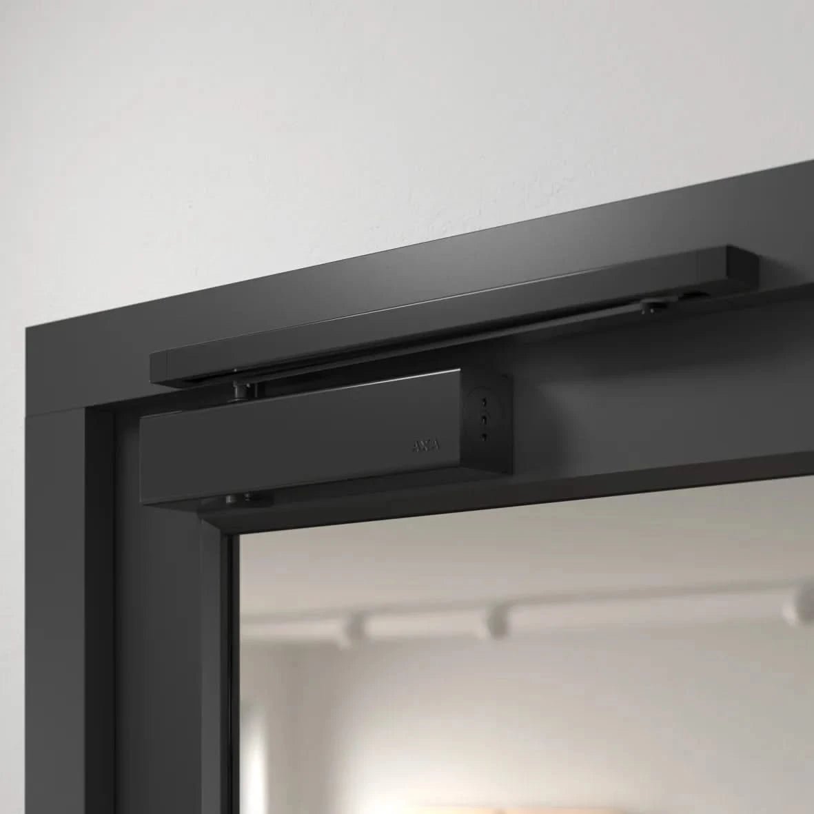 AXA Deurdranger 7509 instelbaar Zwart met glij-arm 80kg - Deurbeslag-expert