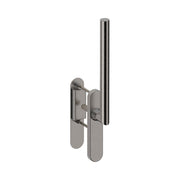 Hardbrass hefschuifdeurgreep Toledo B enkel Blind in Inox – vooraanzicht