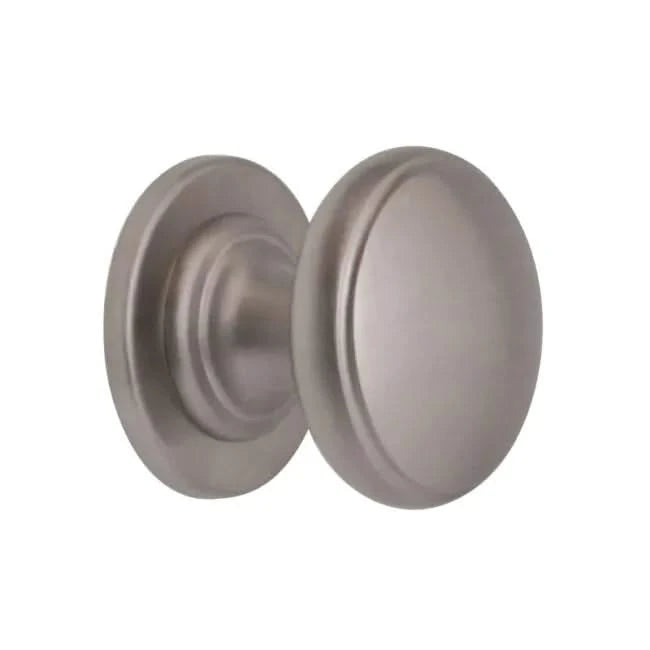 Hardbrass Roestvrijstalen Voordeurset Aluminium Rond met Briefplaat en Tochtwering Links SKG3 - Deurbeslag-expert