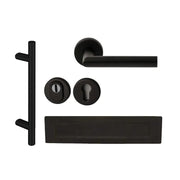 Roestvrijstalen Voordeurset Zwart