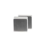 Hardbrass voordeurknop Quadro Exc PVD Inox vooraanzicht