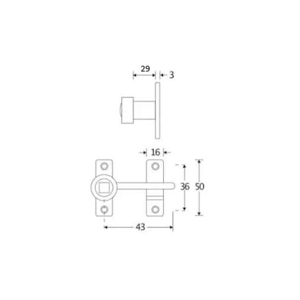 Artitec | Raamwervel Elegant | mat zwart | 29 mm