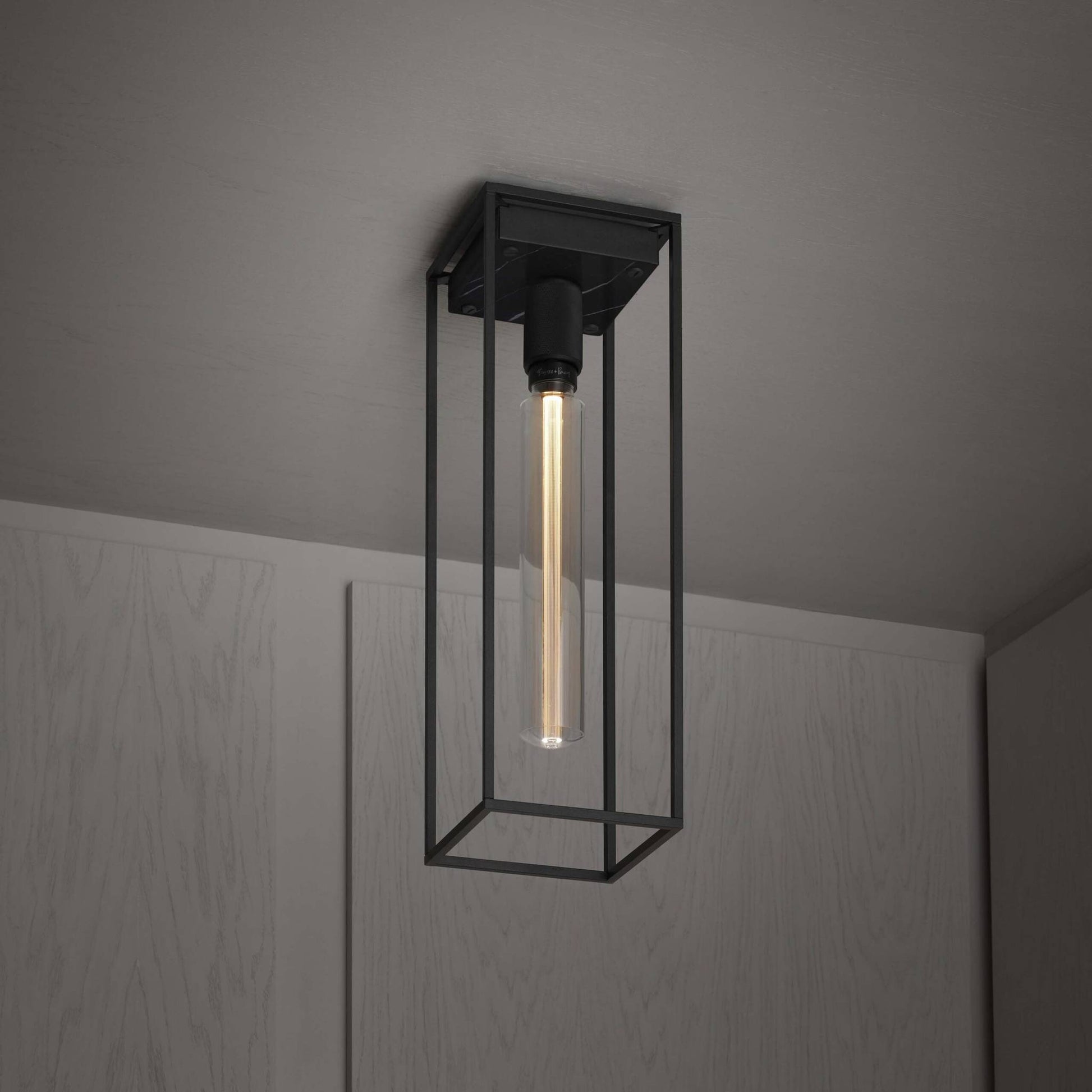 Buster + Punch Caged Ceiling Cross | Plafondlamp | Black Marble