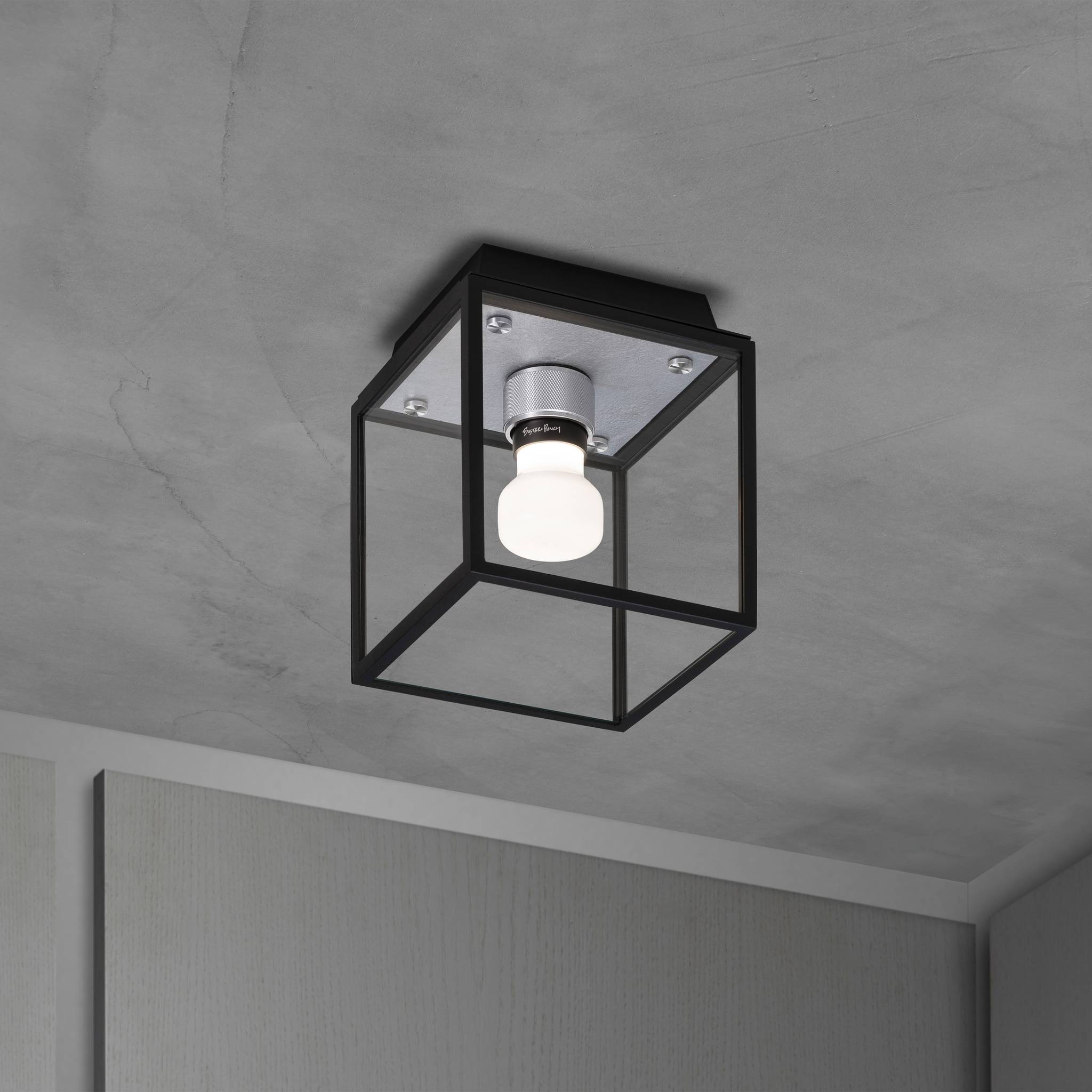 Buster + Punch Caged Wet | Plafondlamp Small | Steel