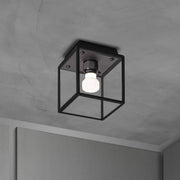 Buster + Punch Caged Wet | Plafondlamp Small | Gun Metal