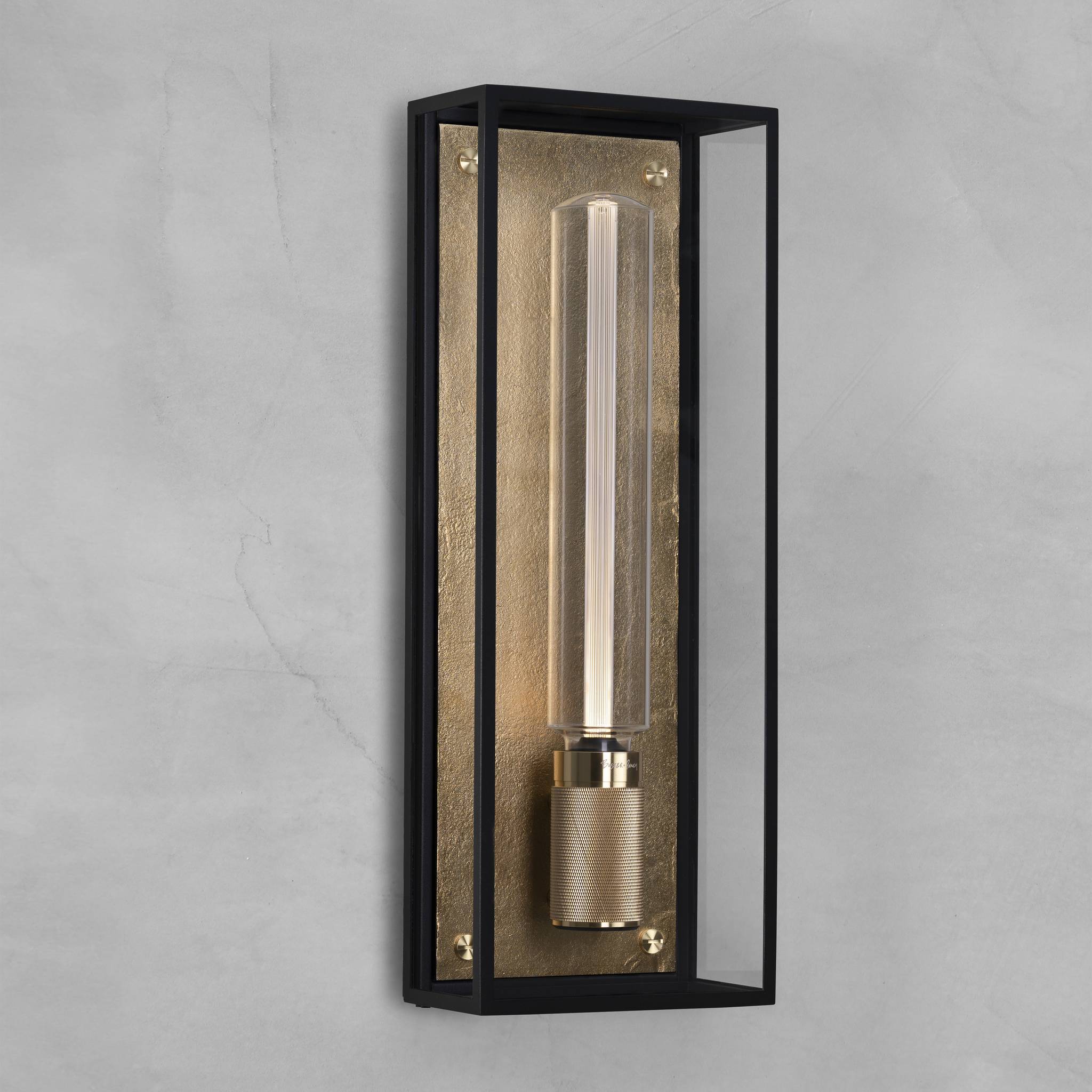 Buster + Punch Caged Wet Wall | Wandlamp IP44 | Goud