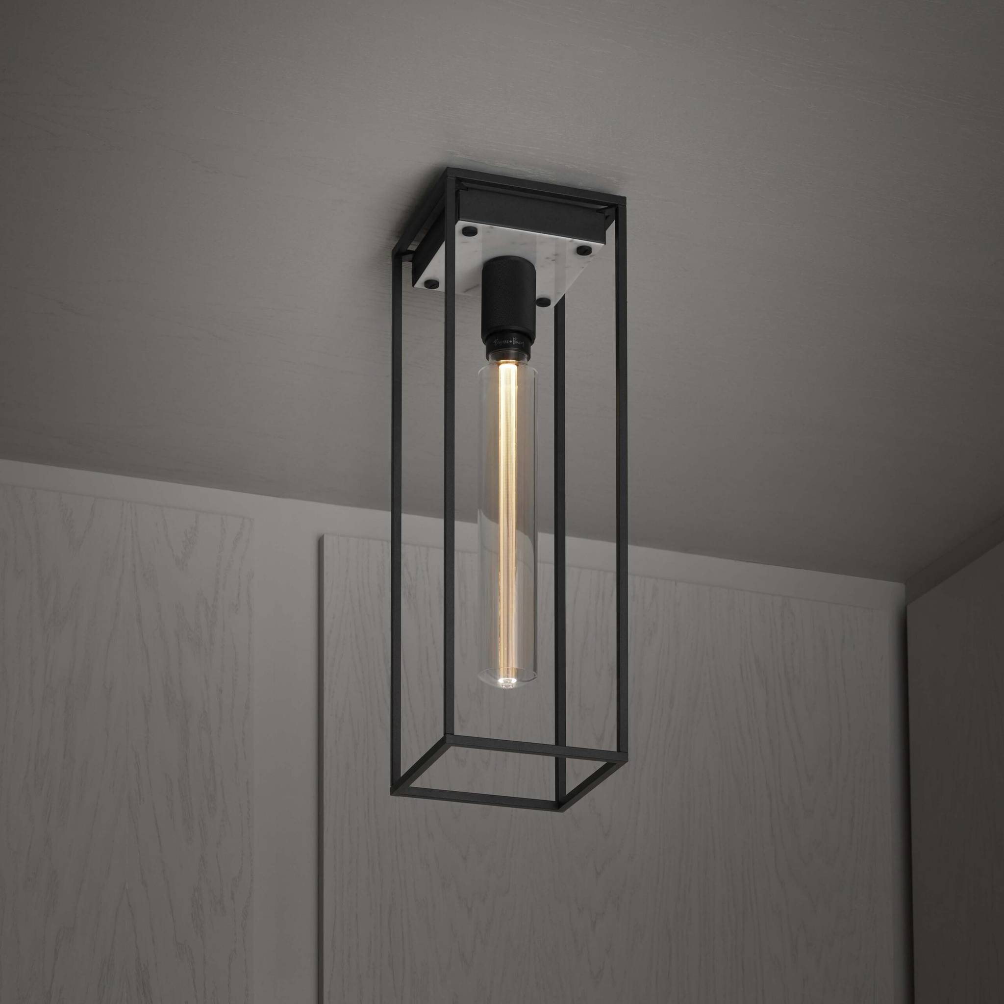 Buster + Punch Caged Ceiling Cross | Plafondlamp | White Marble