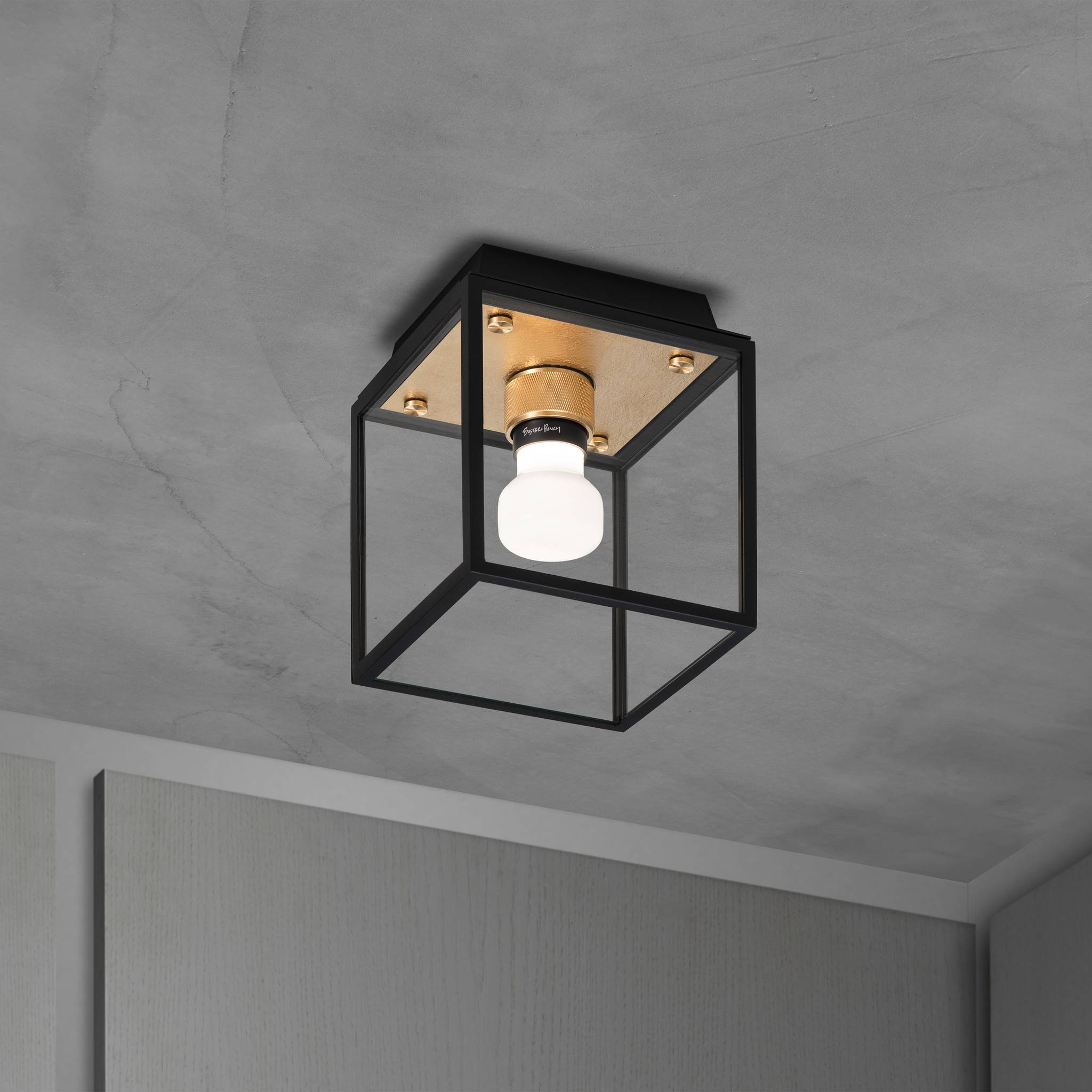 Buster + Punch Caged Wet | Plafondlamp Small | Goud