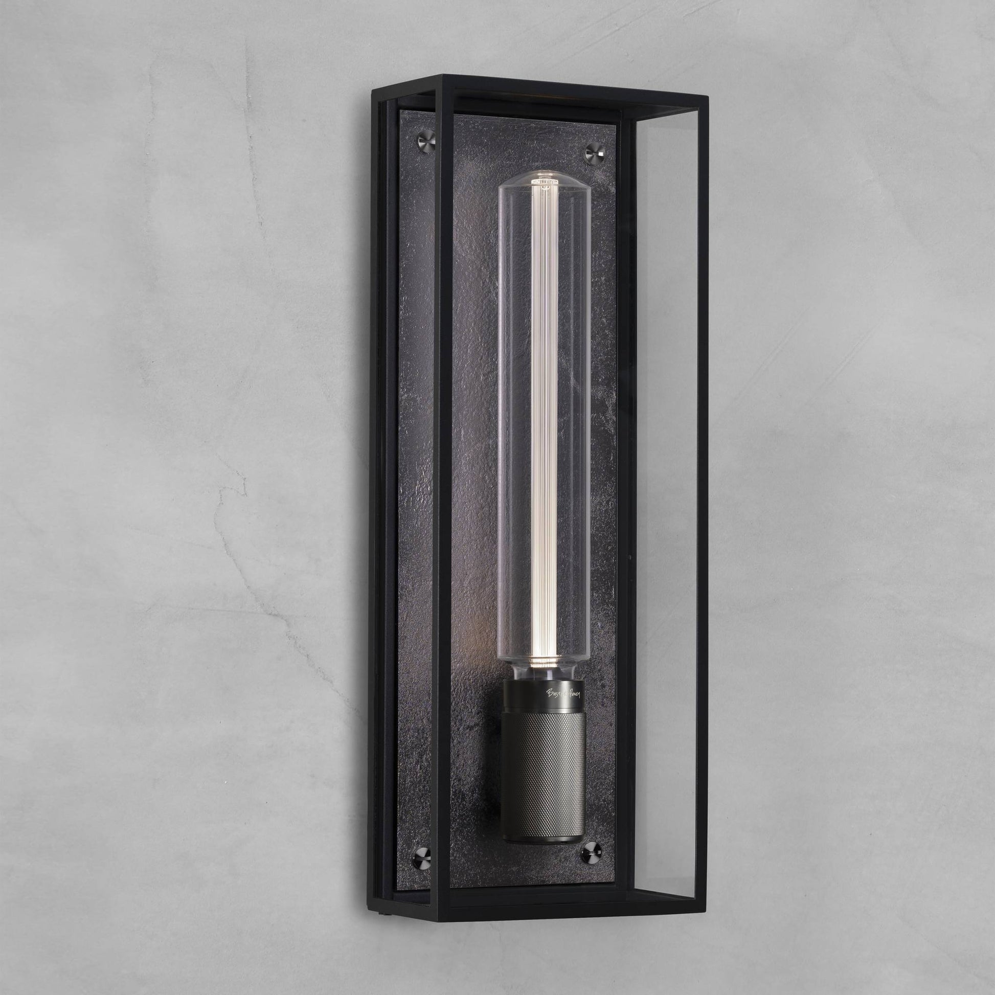 Buster + Punch Caged Wet Wall | Wandlamp IP44 | Gun Metal