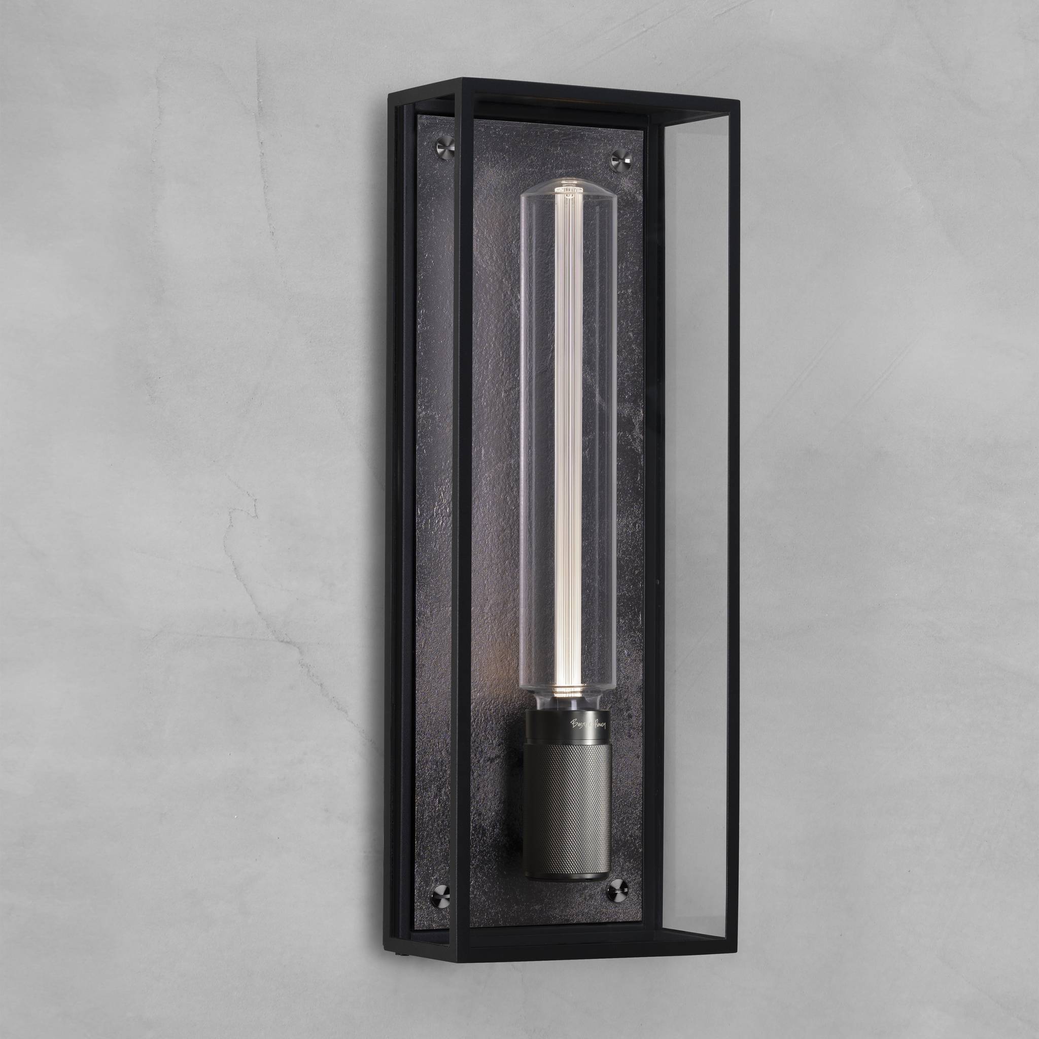 Buster + Punch Caged Wet Wall | Wandlamp IP44 | Gun Metal
