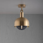 Buster + Punch Forked Ceiling | Plafondlamp Shade Globe Smoked | Goud