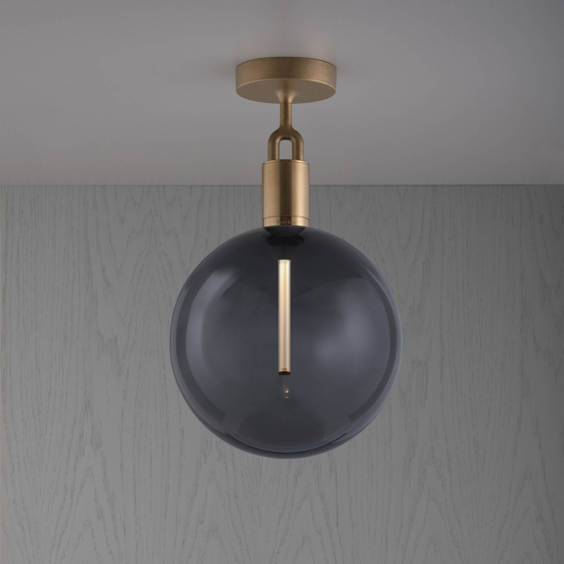 Buster + Punch Forked Ceiling | Plafondlamp Globe Smoked | Goud