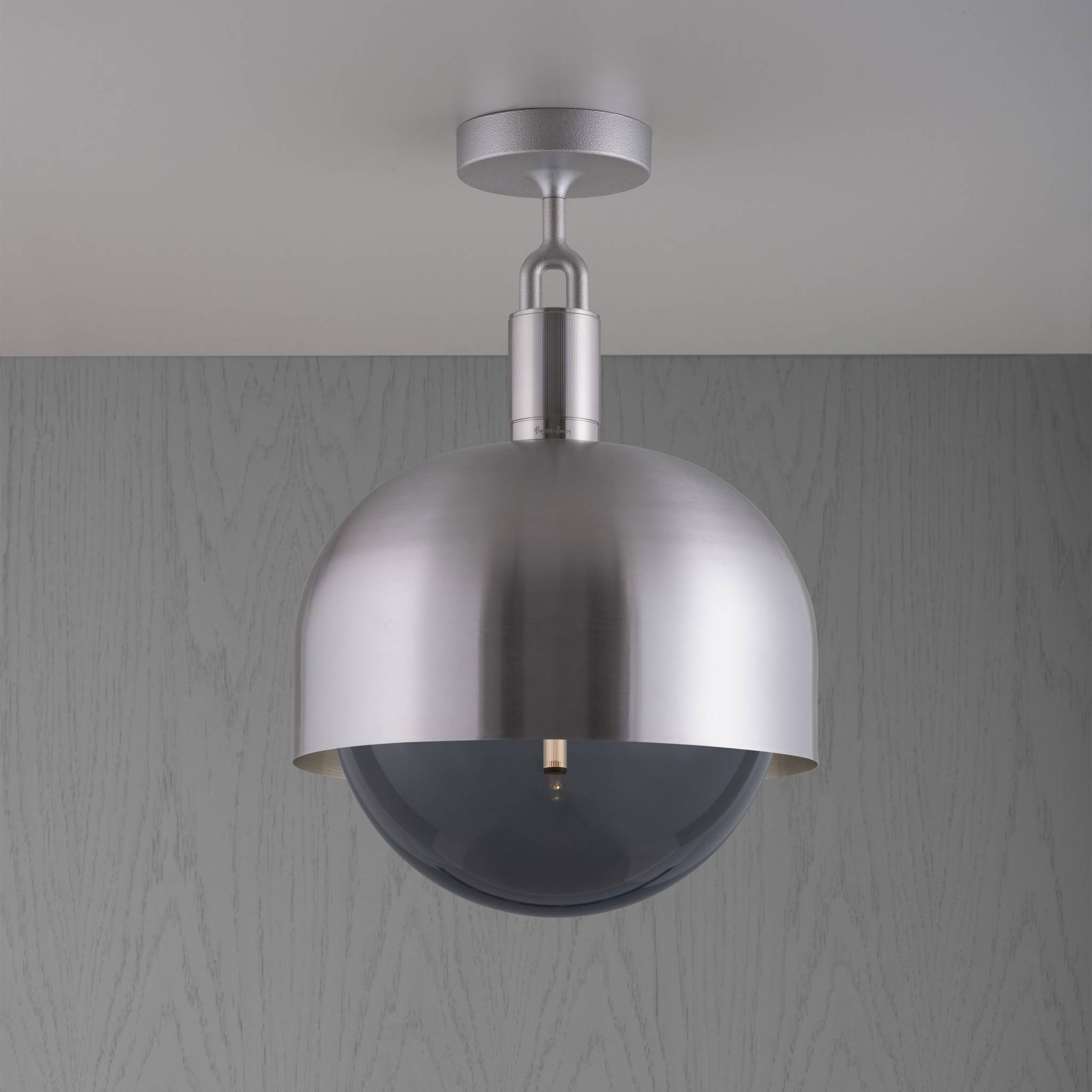 Buster + Punch Forked Ceiling | Plafondlamp Shade Globe Smoked | Steel
