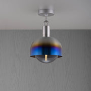 Buster + Punch Forked Ceiling | Plafondlamp Shade Globe Smoked | Burnt Steel