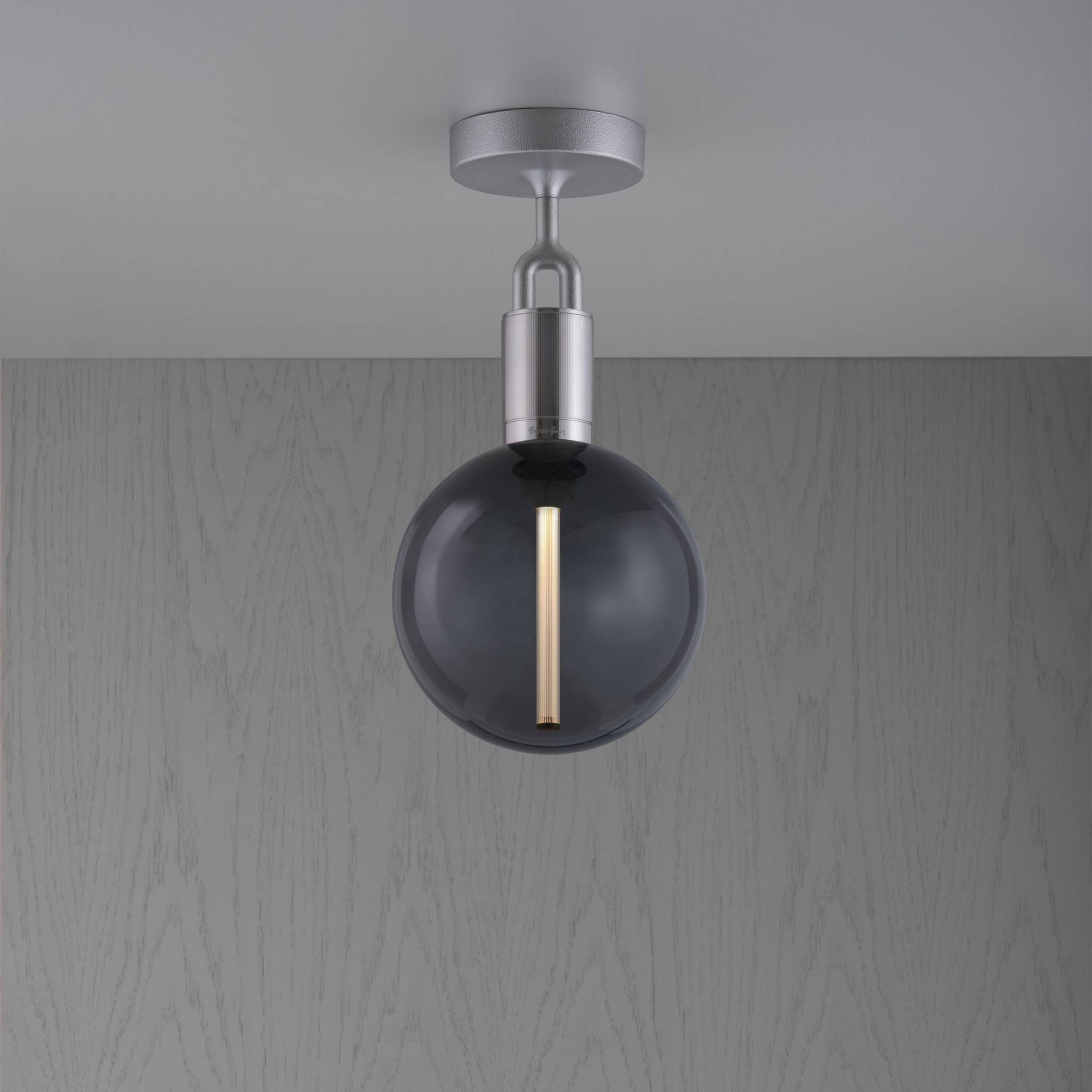 Buster + Punch Forked Ceiling | Plafondlamp Globe Smoked | Steel