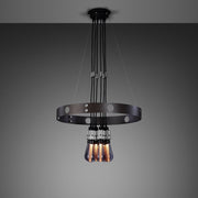 buster + punch hero light | kroonluchter graphite | steel