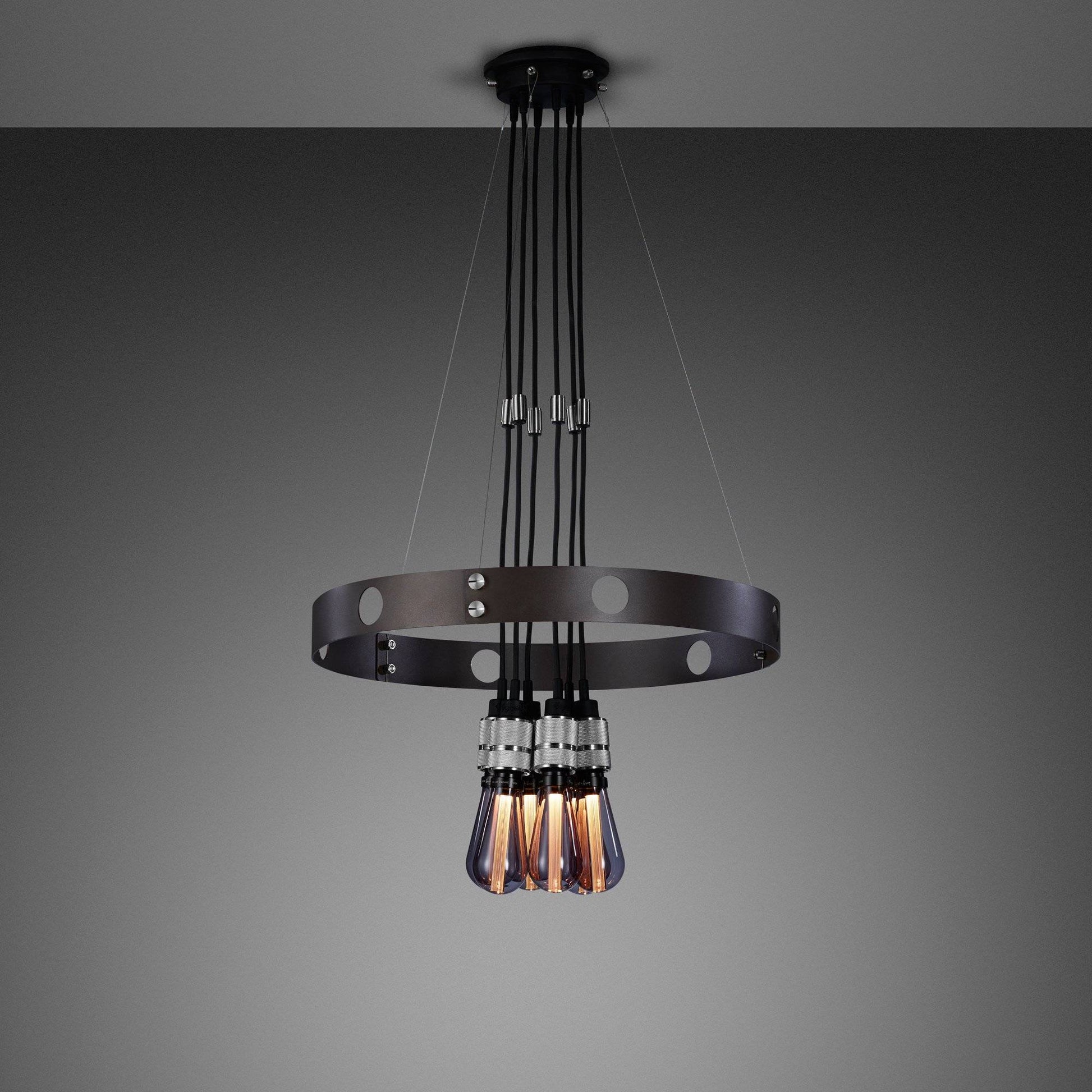 buster + punch hero light | kroonluchter graphite | steel