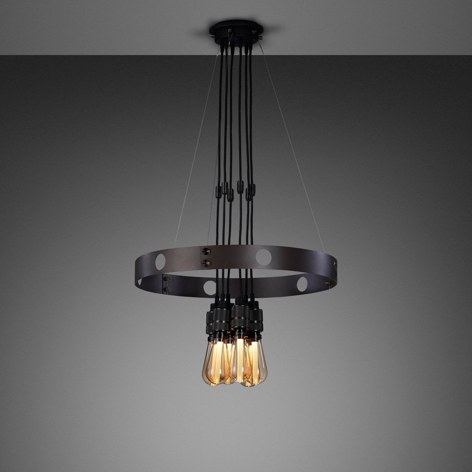 buster + punch hero light | kroonluchter graphite | smoked bronze