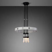 buster + punch hero light | kroonluchter stone | steel