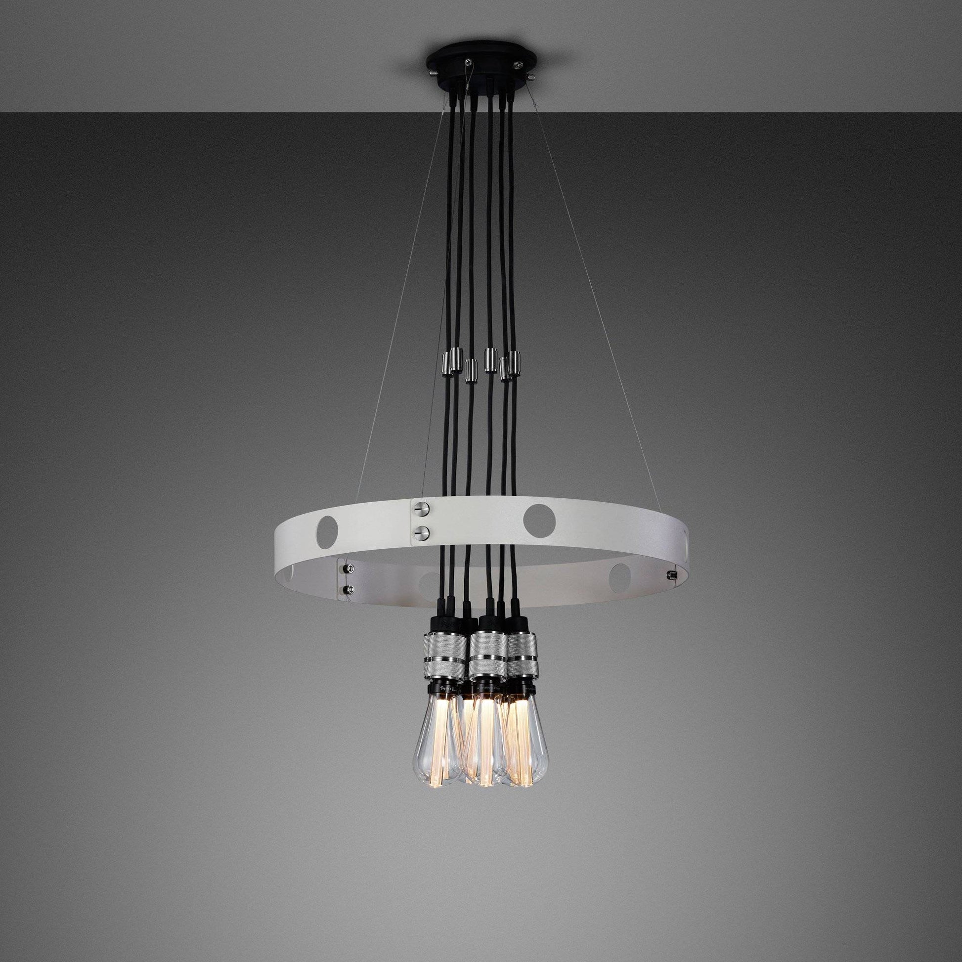 buster + punch hero light | kroonluchter stone | steel