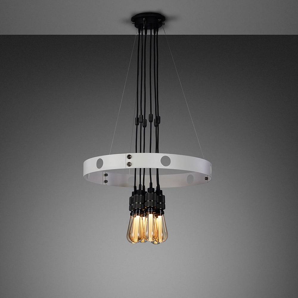 buster + punch hero light | kroonluchter stone | smoked bronze