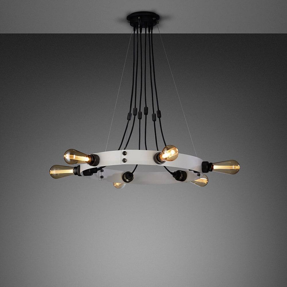 buster + punch hero light | kroonluchter stone | smoked bronze