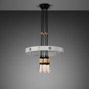buster + punch hero light | kroonluchter stone | goud