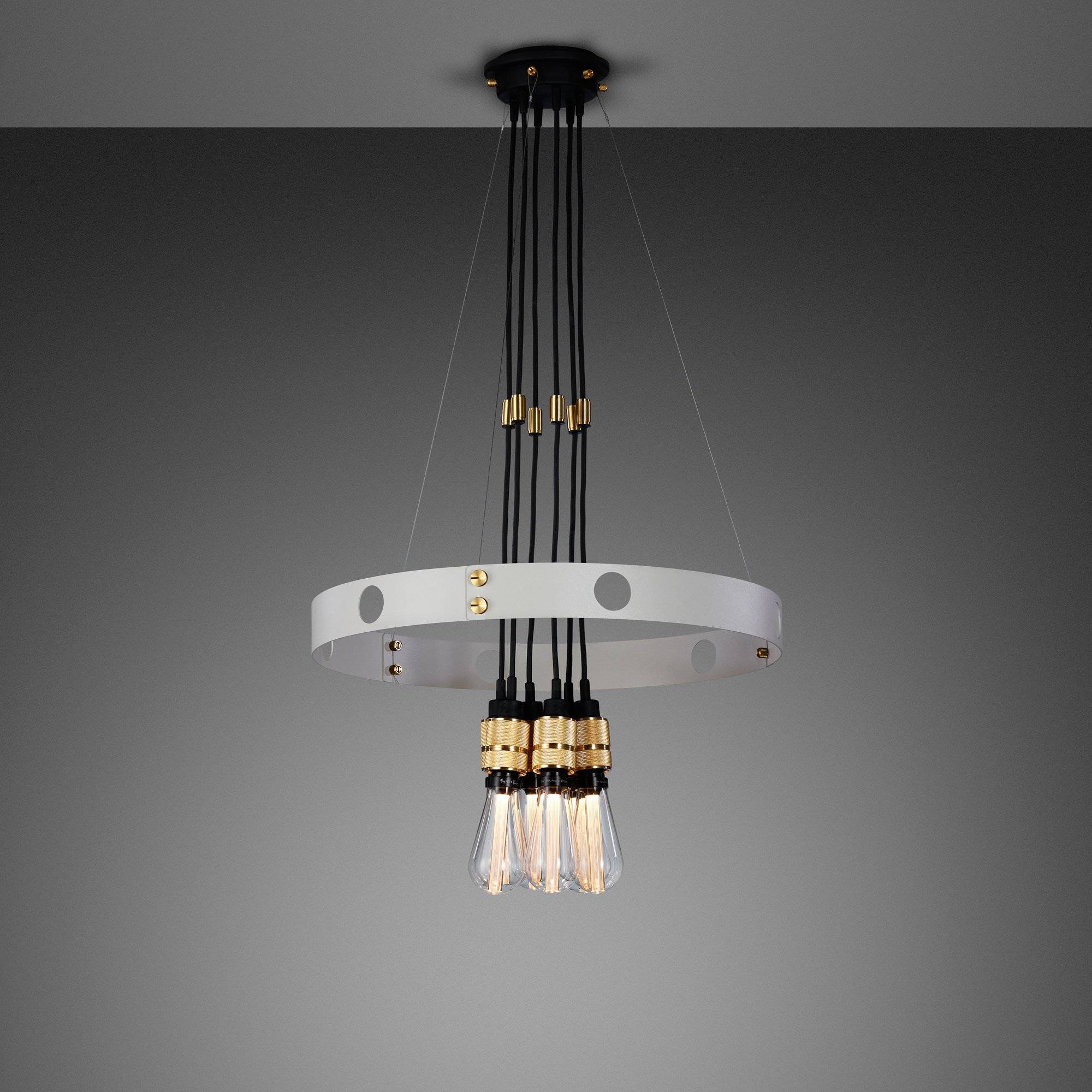 buster + punch hero light | kroonluchter stone | goud