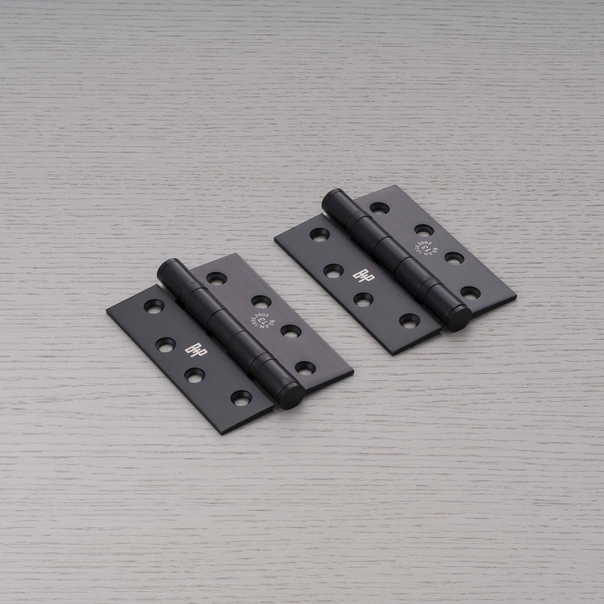 buster + punch | scharnier 102x76x3 mm (set van 2) | welders black