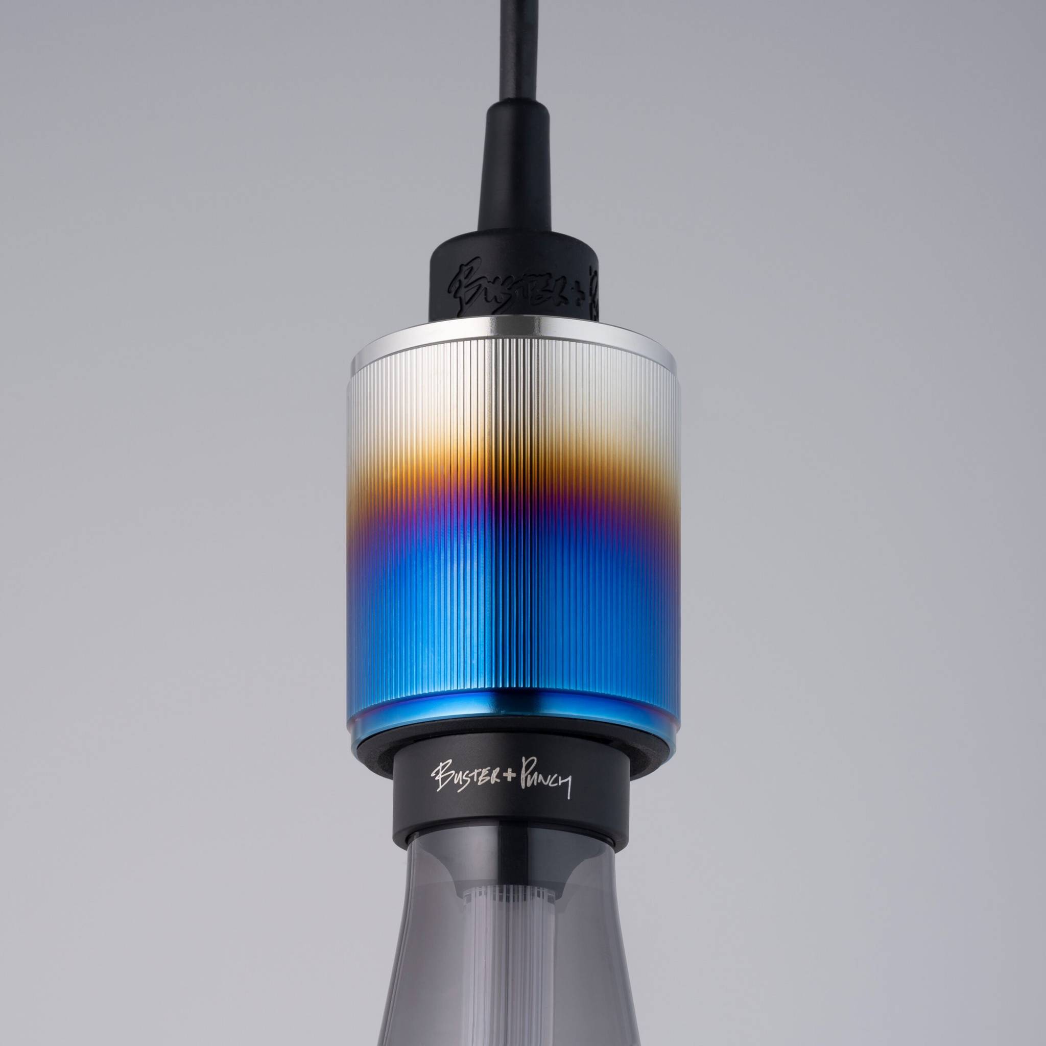 buster + punch heavy metal | hanglamp linear | burnt steel